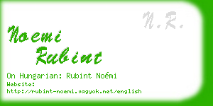 noemi rubint business card